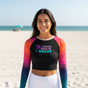 Women's Surf ‘n’ Sport SunStripe Cropped Shirt (2XS - 6XL)