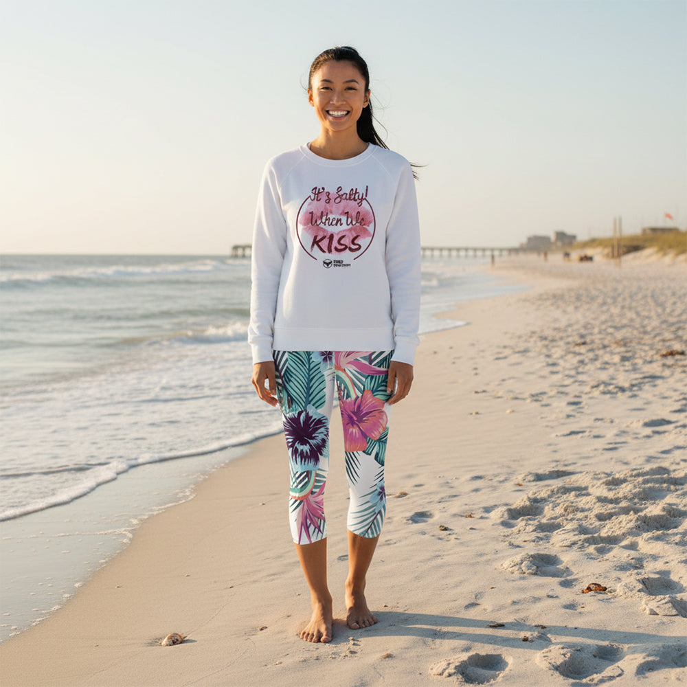 Women's Cotton Club It's Salty When We Kiss Long Sleeve Sweatshirt