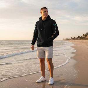 Find Your Coast® Rainbow Sleeve Recycled Hoodie