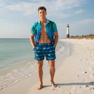 Men's Crabbies Recycled Mid-Length UPF 50+ Swim Shorts