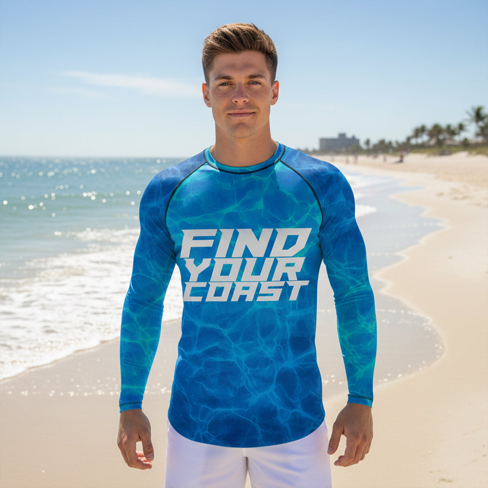 Find Your Coast® Beneath Rash Guard UPF 50+