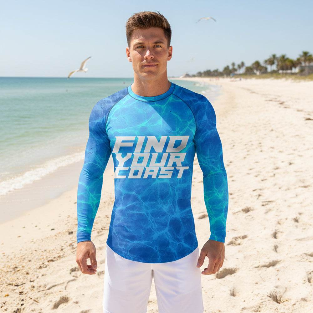 Find Your Coast® Beneath Rash Guard UPF 50+