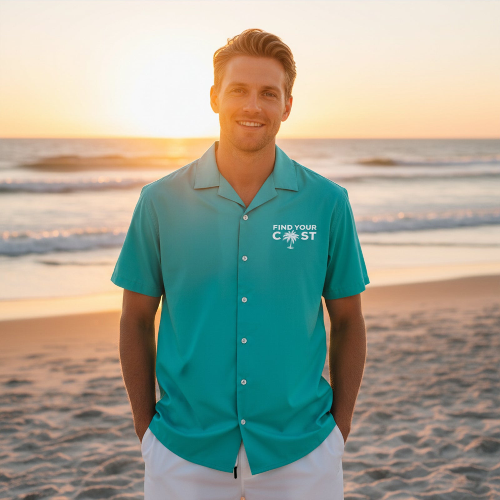 Men's Find Your Coast® Summer Breeze Button Down Shirts