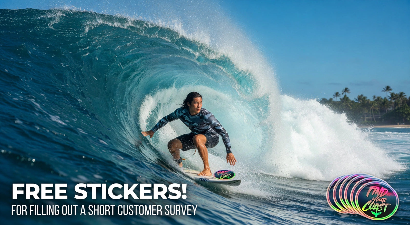 Find Your Coast Free Stickers