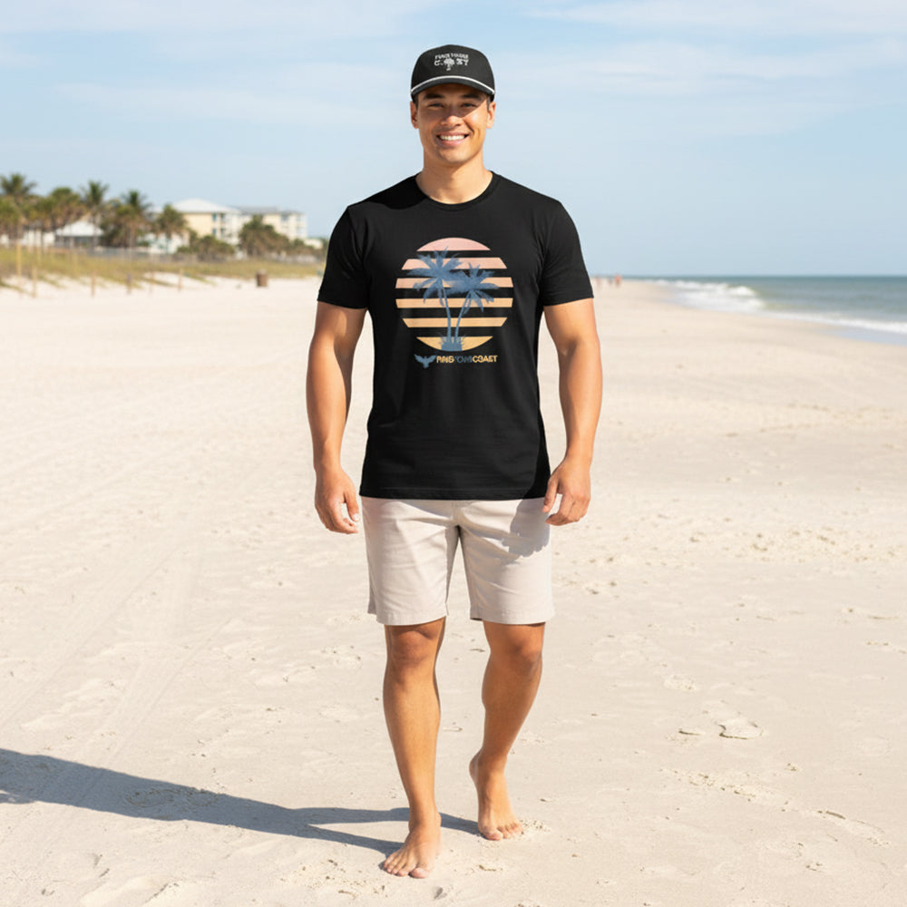 FYC Black Heather Palm Setter Tee Shirt