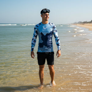 Find Your Coast® Ghosted Rash Guard UPF 50+