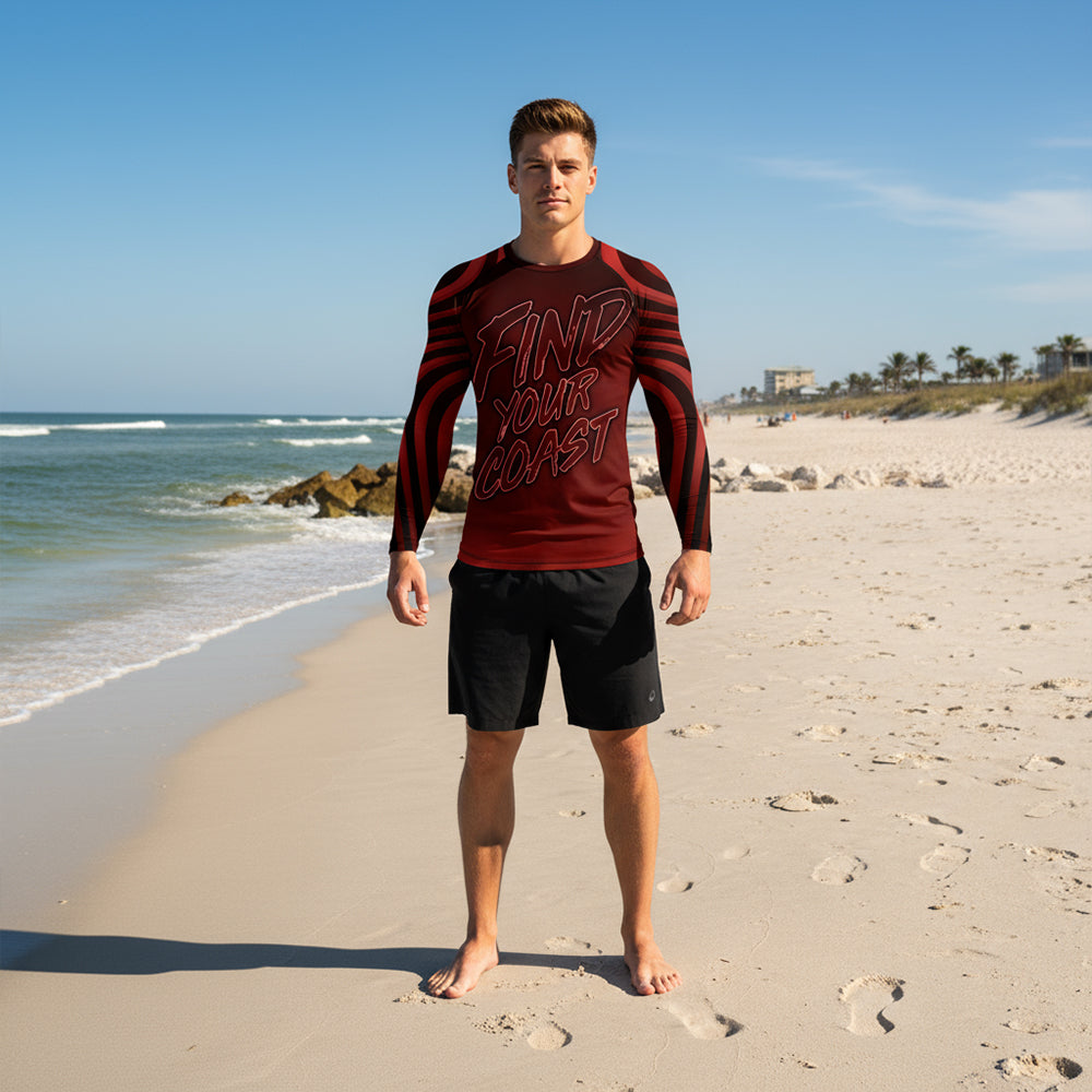 Find Your Coast® Beach Storm Rash Guard UPF 50+