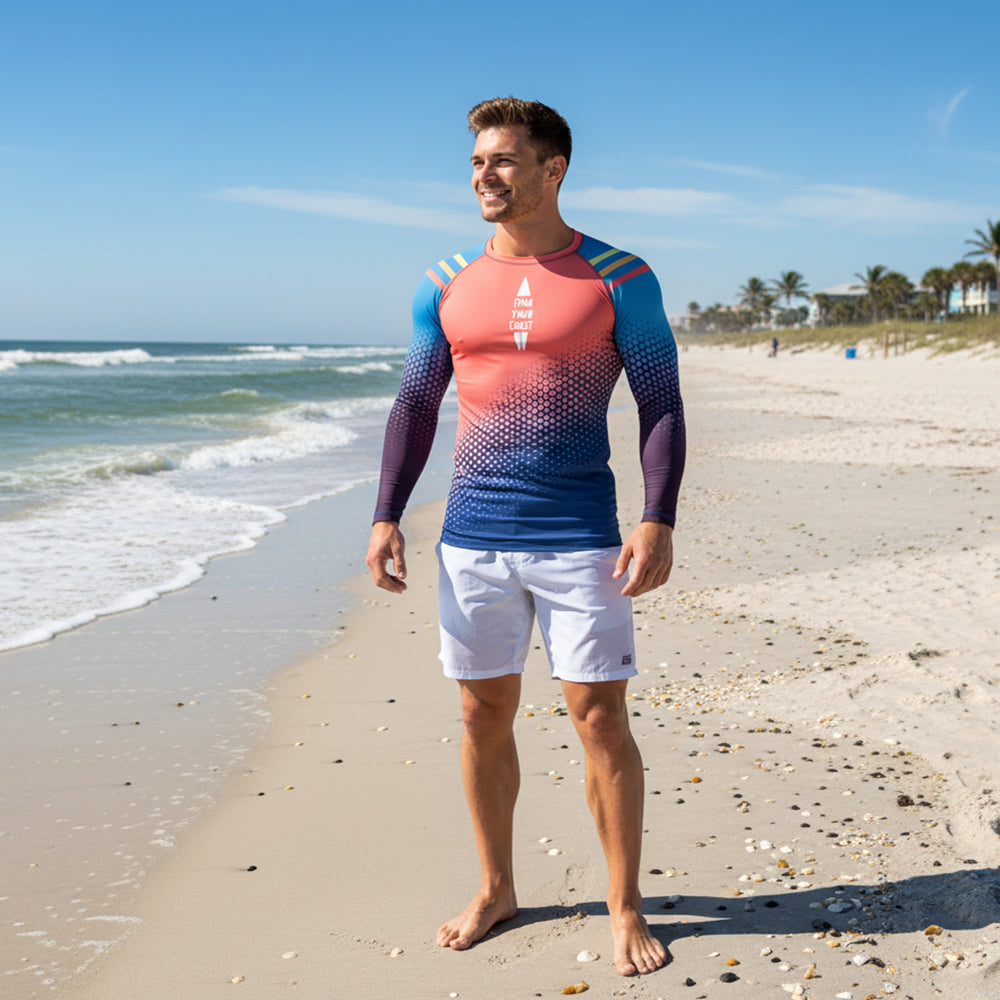 Find Your Coast® Surfer's Paradise UPF Rash Guard