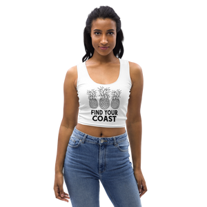Find Your Coast® Pineapple Cropped Tank Top
