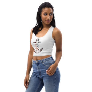 Find Your Coast® American Anchor Cropped Tank Top