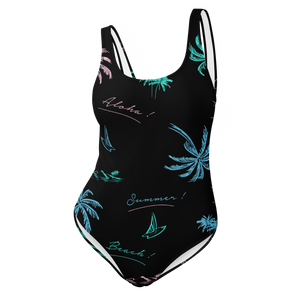 Summer Aloha One-Piece Swimsuit
