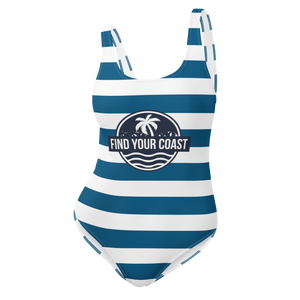 Find Your Coast® Striped One-Piece Swimsuit