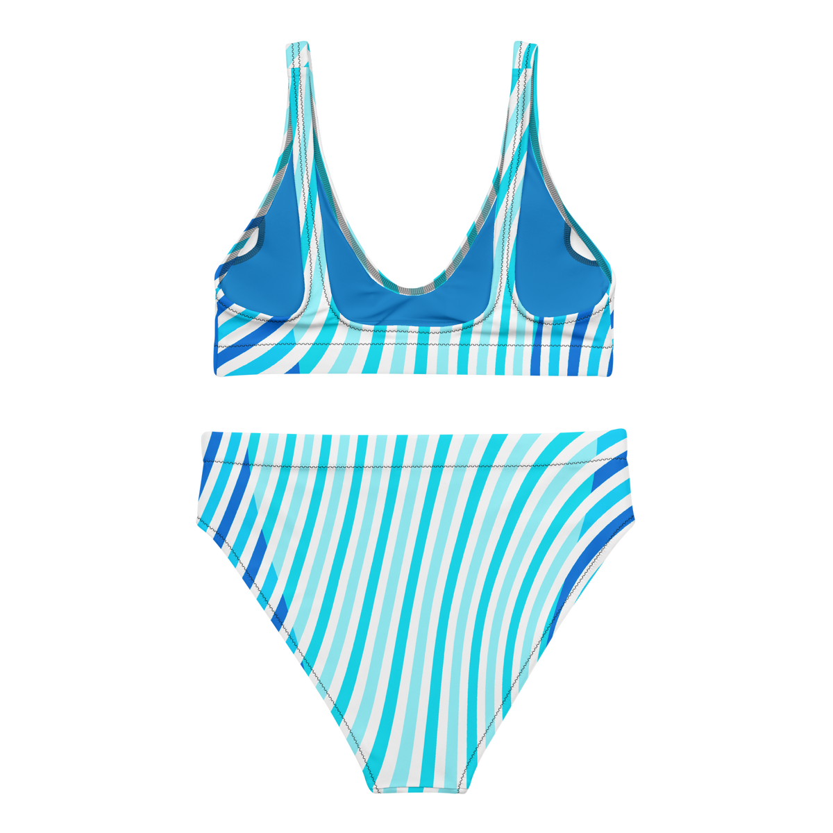 Wave Places Recycled High Waisted Bikini Set