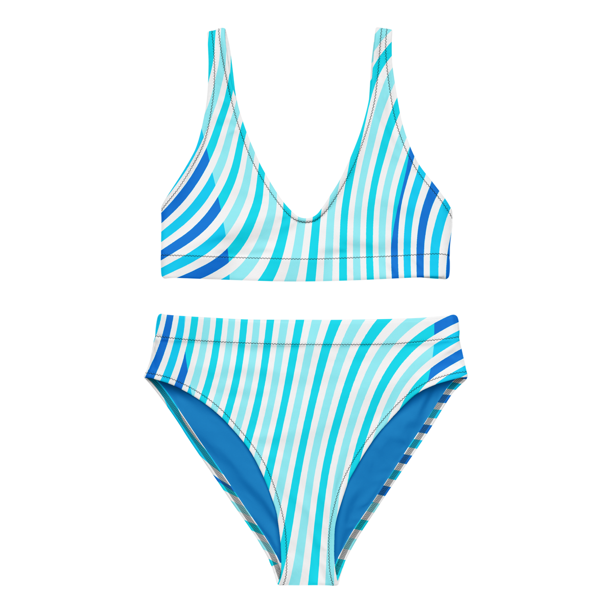 Wave Places Recycled High Waisted Bikini Set