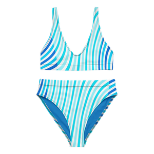 Find Your Coast® Wave Places Recycled High Waisted Bikini Set