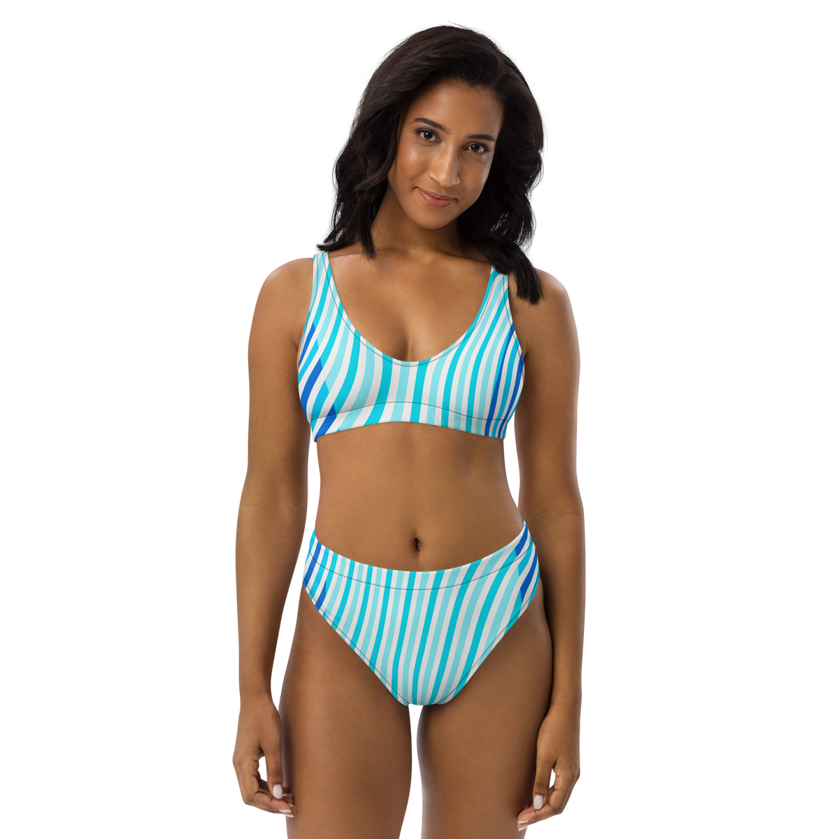 Wave Places Recycled High Waisted Bikini Set