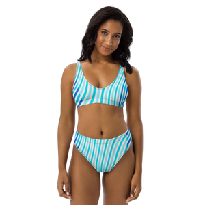 Find Your Coast® Wave Places Recycled High Waisted Bikini Set