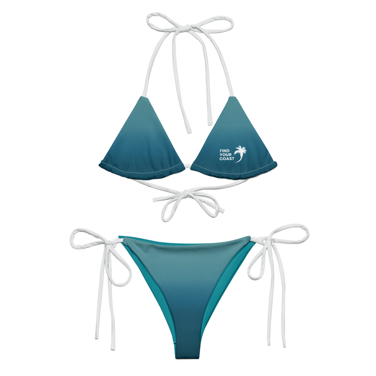 Find Your Coast® Emerald Ocean UPF 50 Recycled Bikini