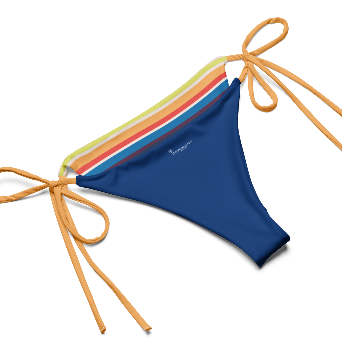 Find Your Coast® Lucy Stripe UPF 50 Recycled String Bikini