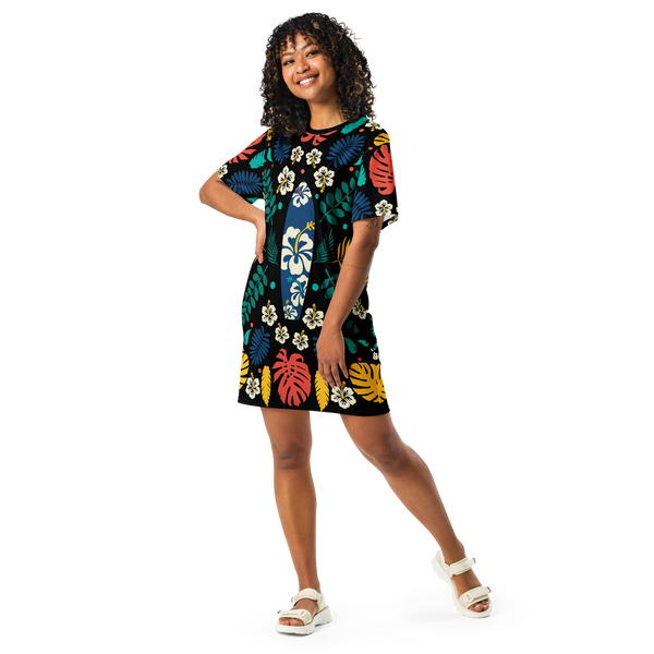 Find Your Coast Everywhere Casual Summer Tee Dress 4XL