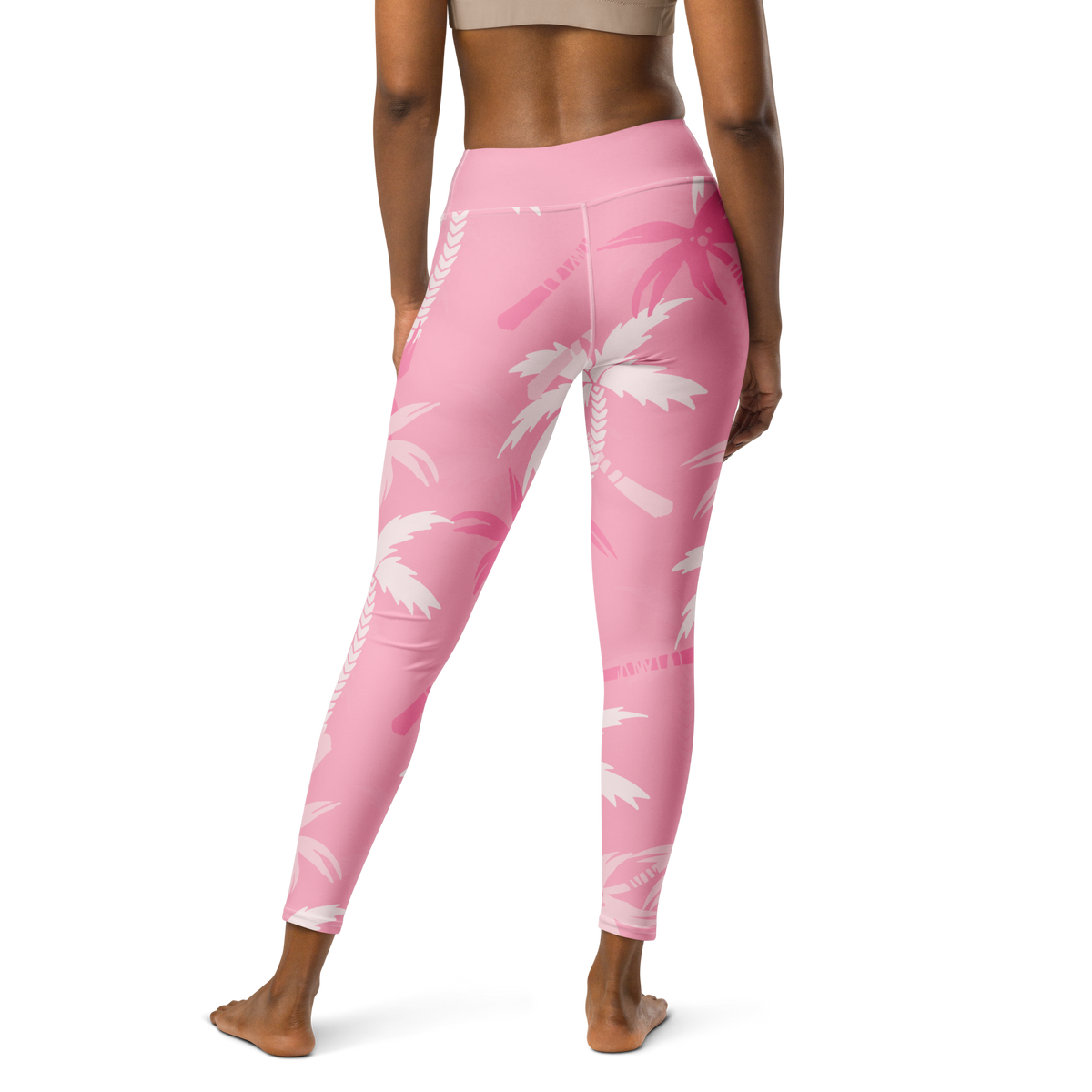 CoastFlex Sport Pink Palms Leggings