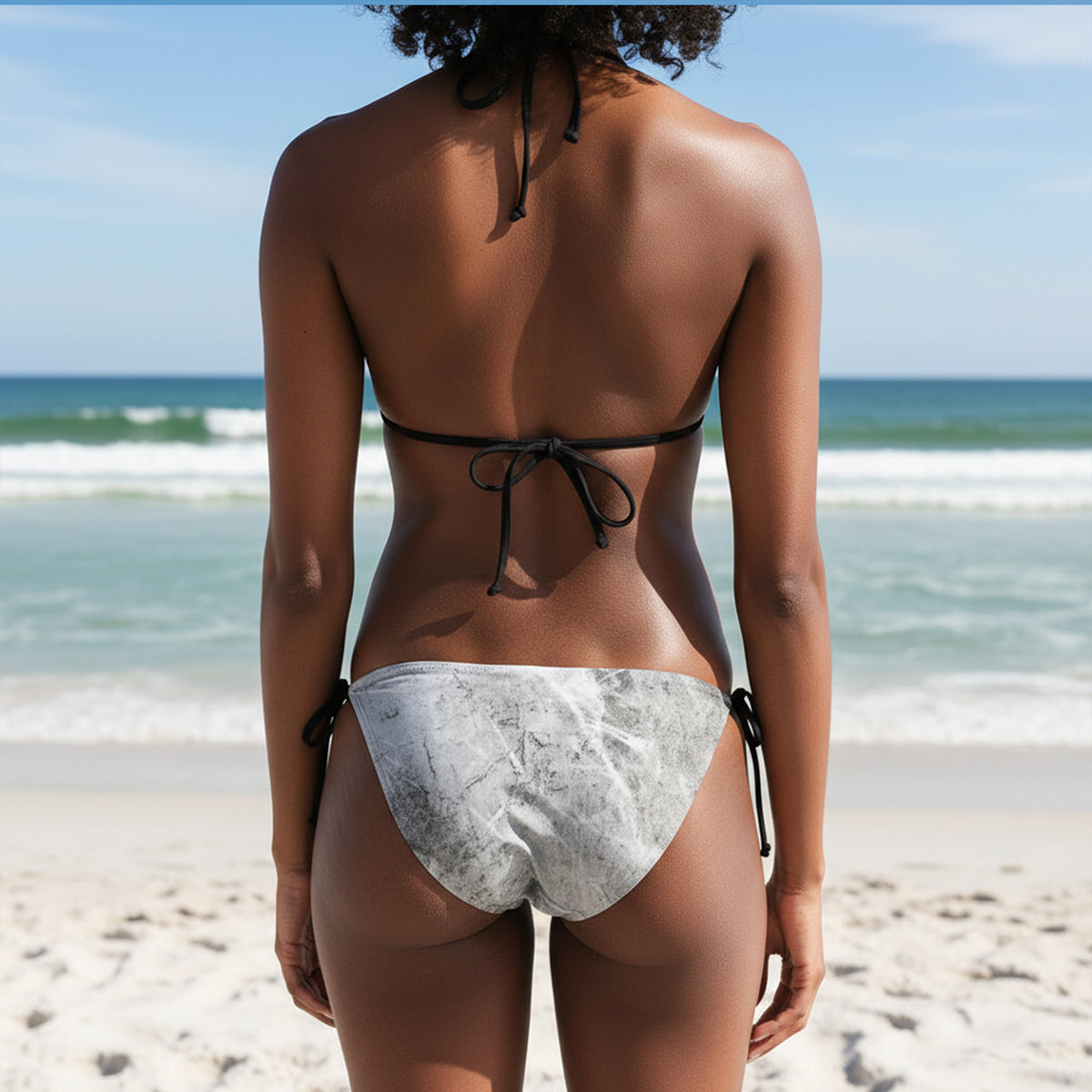 Bottoms Up Padded Triangle String Bikini UPF 50