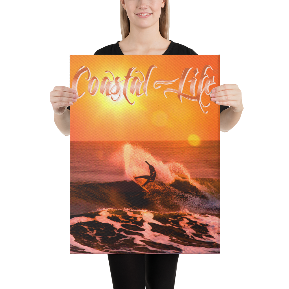 Coastal Life® Sunrise Surf on Canvas