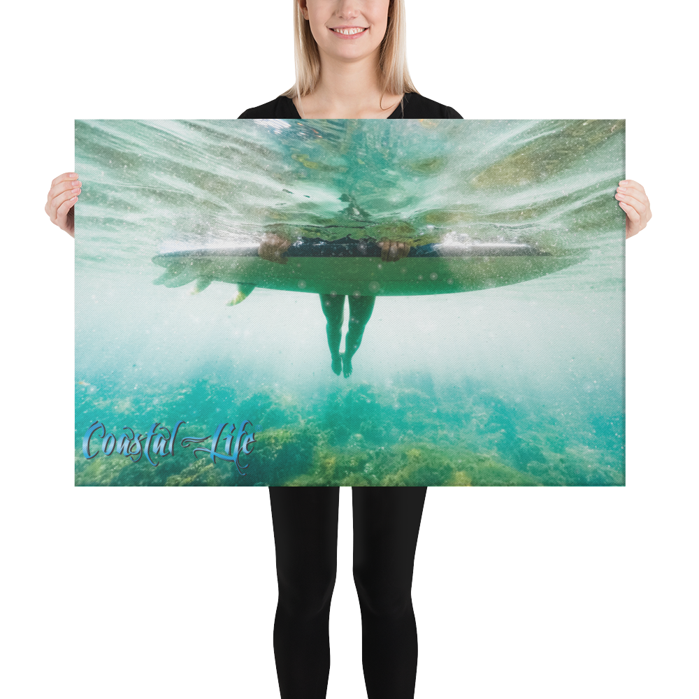 Coastal Life® Surf 24" x 36" on Canvas &amp; Digital Download Option