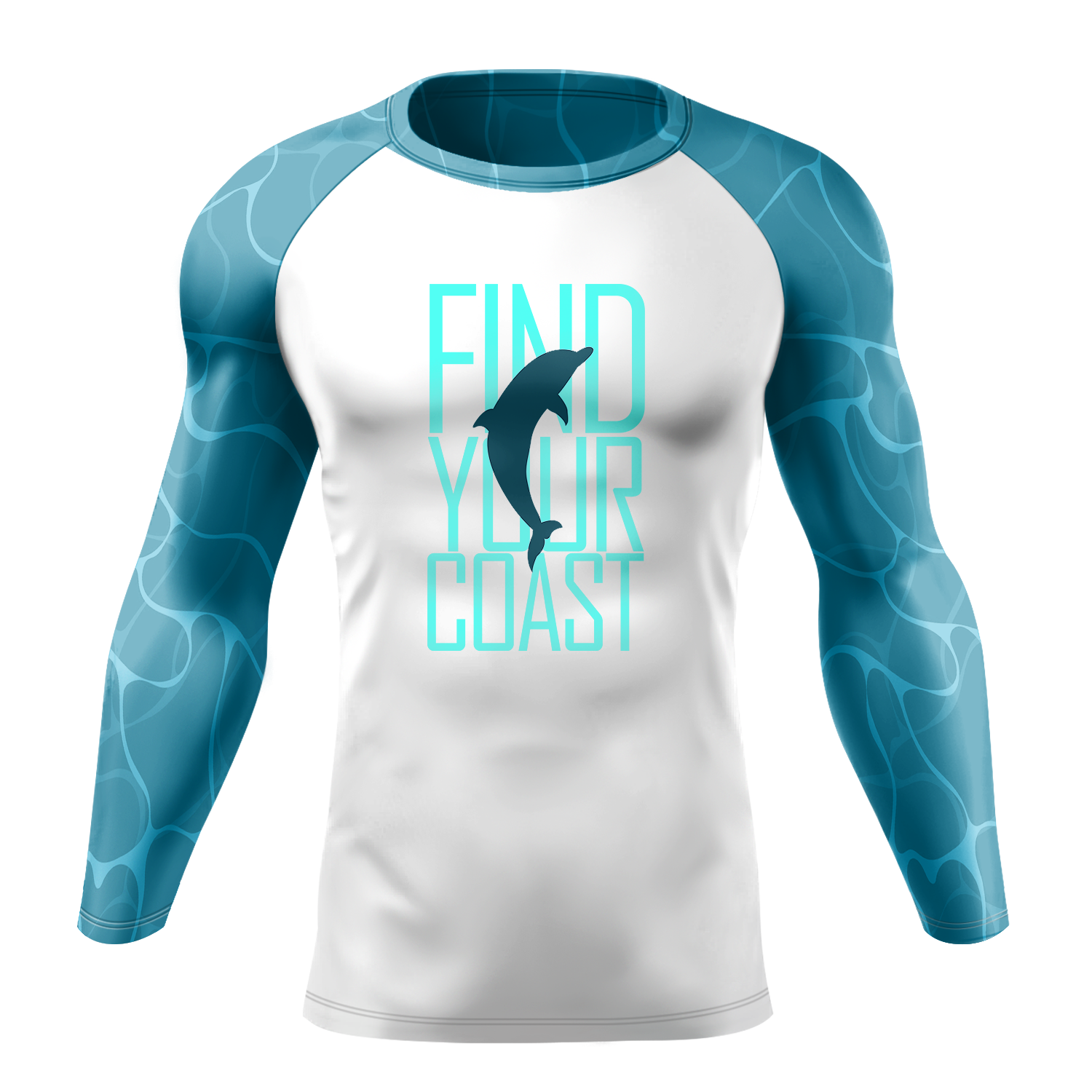 Find Your Coast® Dolphin UPF Rash Guard
