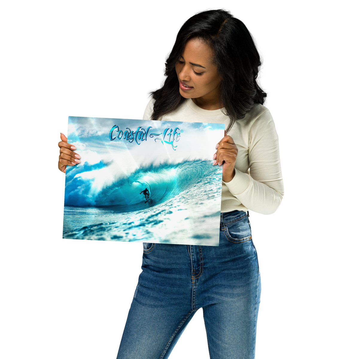 Coastal Life® Surf on Glossy Metal Prints (Includes Digital Download Option)