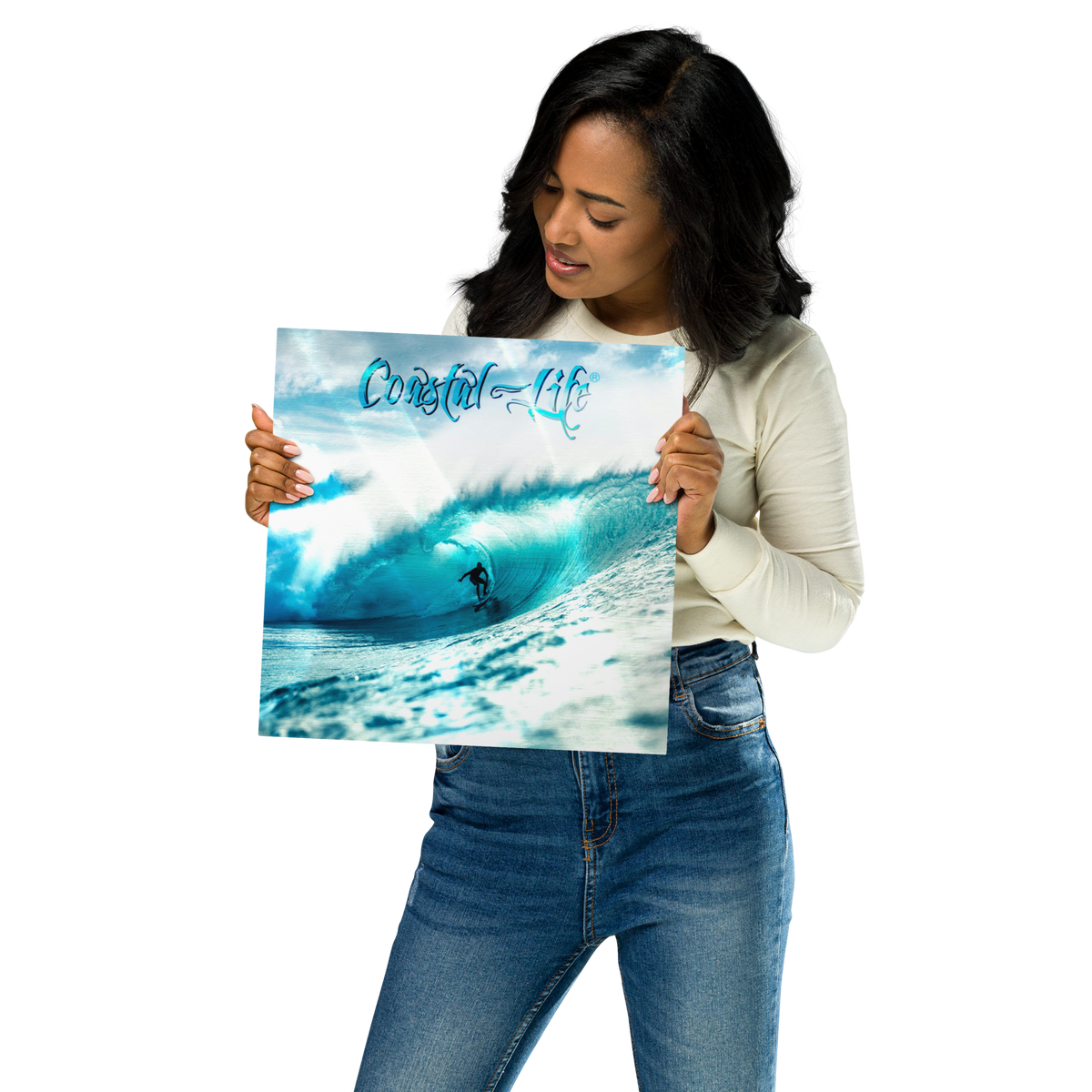 Coastal Life® Surf on Glossy Metal Prints (Includes Digital Download Option)