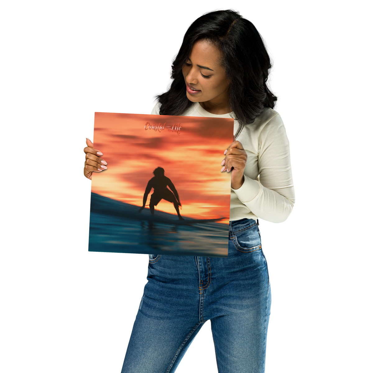 Coastal Life® Pacific Surf on Glossy Metal