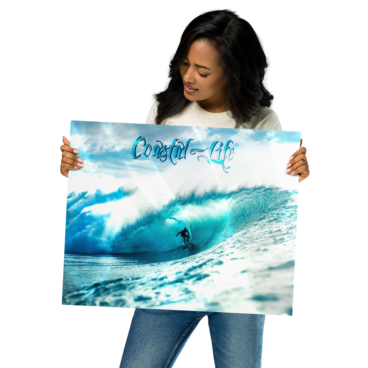 Coastal Life® Surf on Glossy Metal Prints (Includes Digital Download Option)