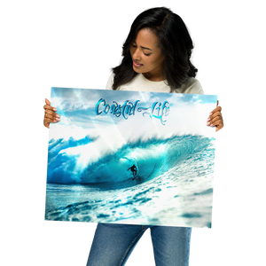 Coastal Life® Surf on Glossy Metal Prints