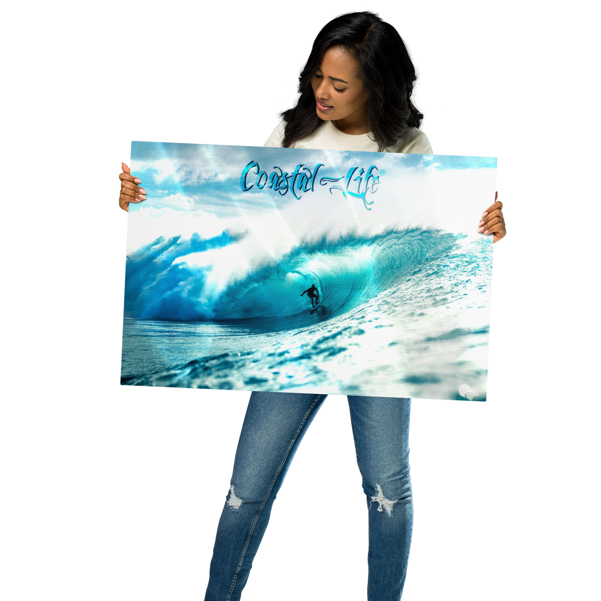 Coastal Life® Surf on Glossy Metal Prints (Includes Digital Download Option)