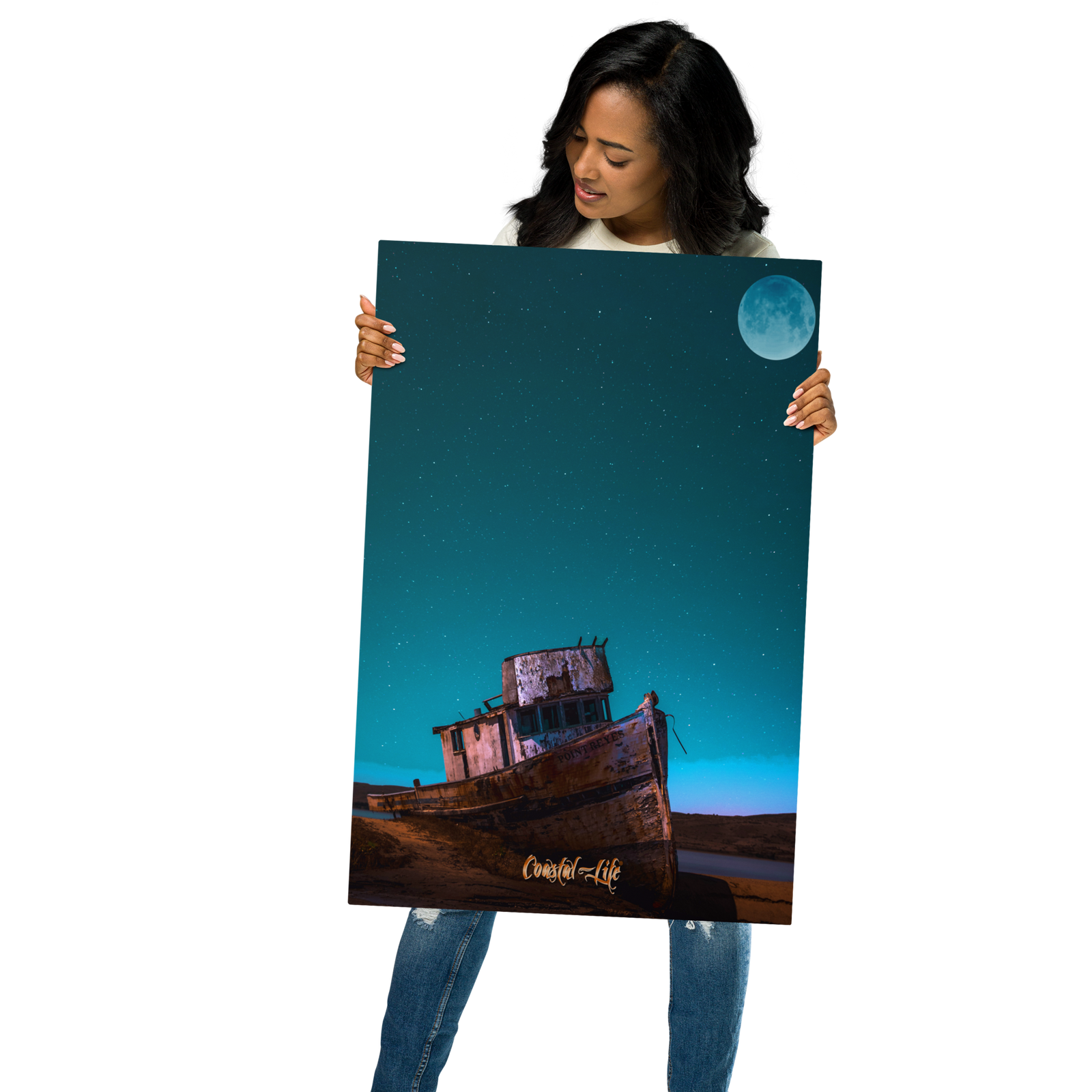 Coastal Life® Shipwreck on Glossy Metal (Includes Digital Download Option)