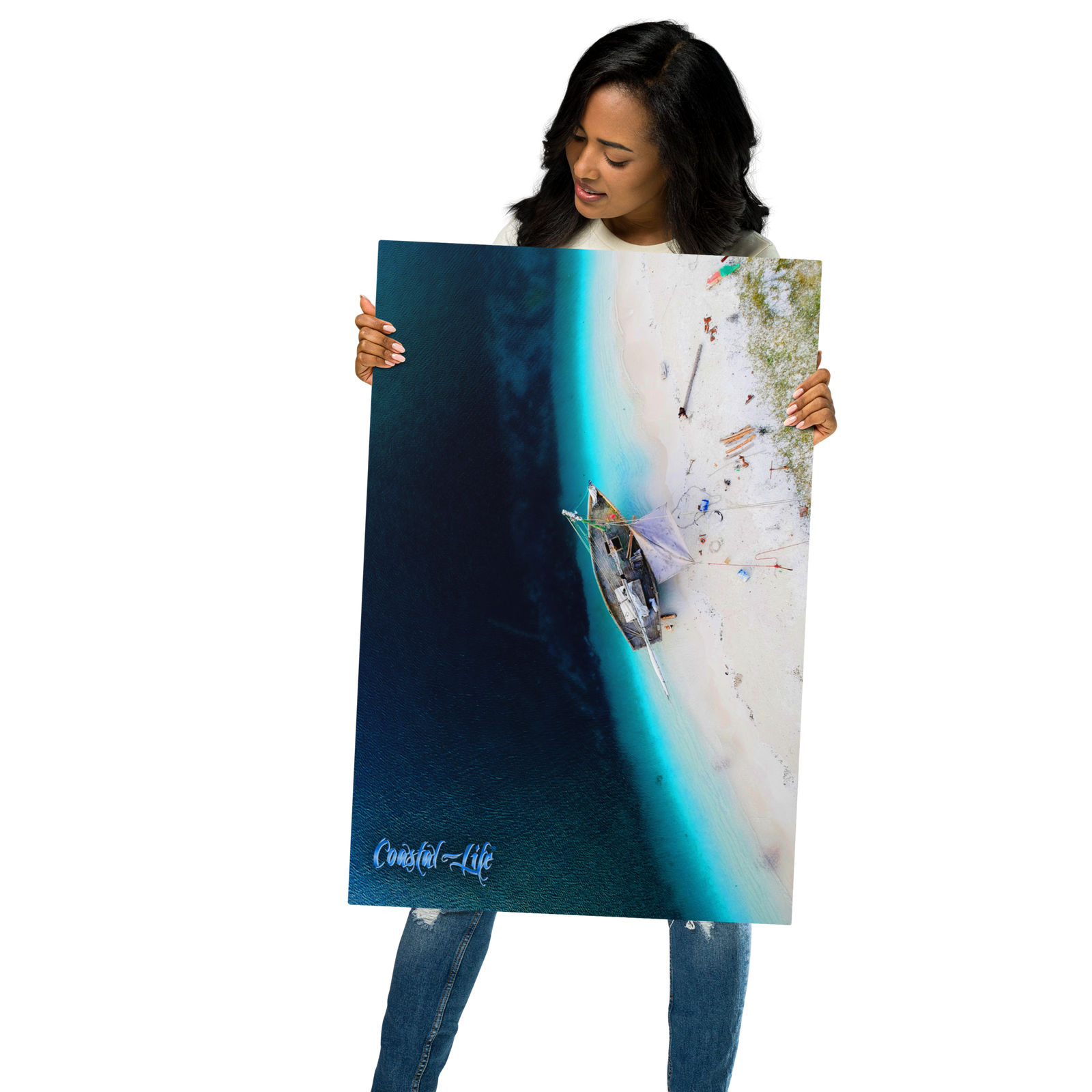 Coastal Life® Shipwreck on Glossy Metal (Includes Digital Download Option)