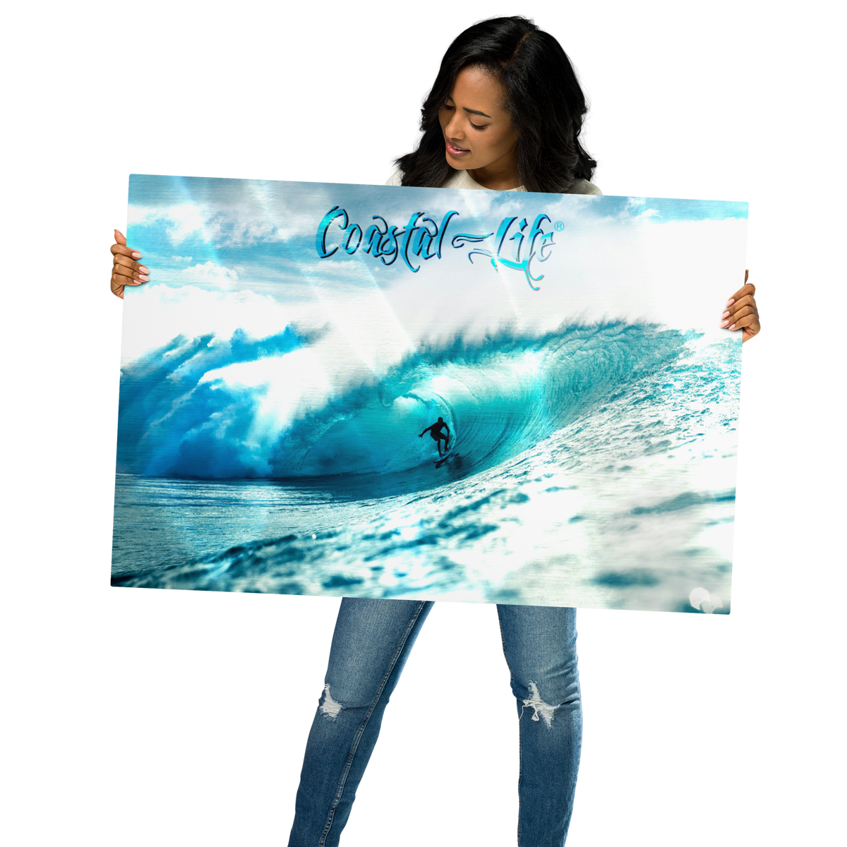 Coastal Life® Surf on Glossy Metal Prints (Includes Digital Download Option)