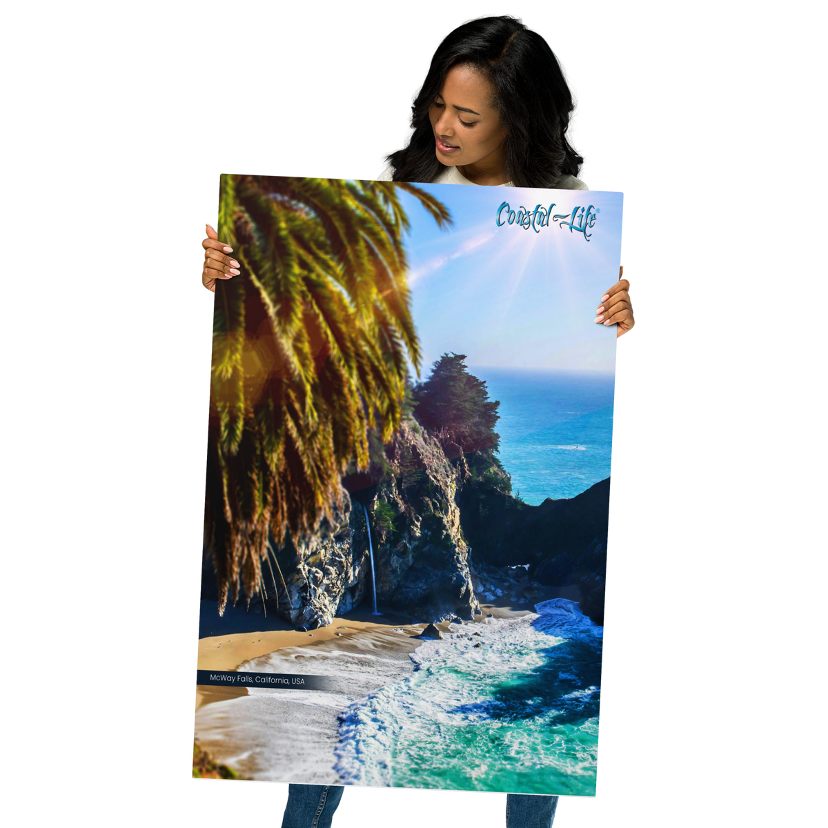 Coastal Life® McWay Falls Metal Prints (Includes Digital Download Option)