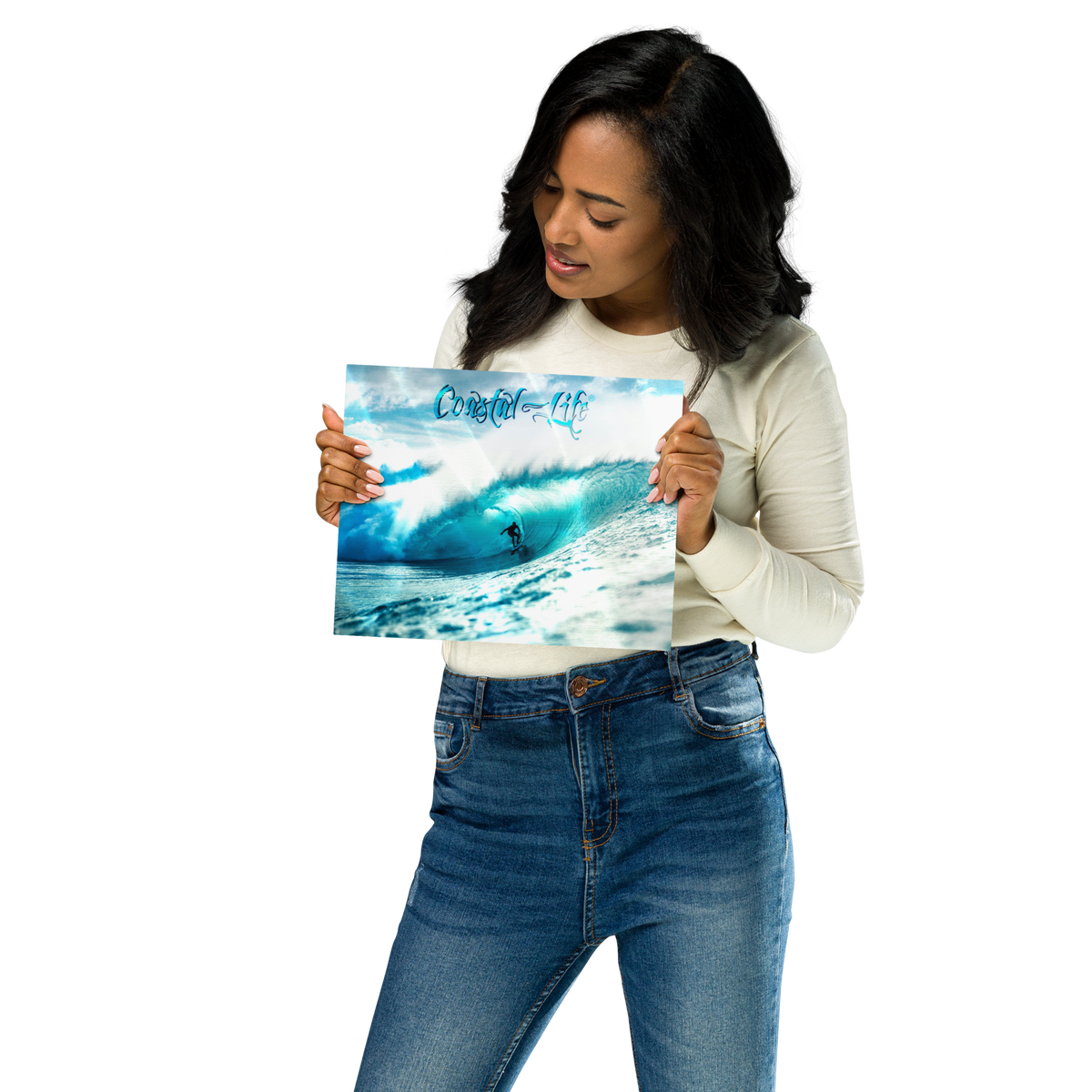 Coastal Life® Surf on Glossy Metal Prints (Includes Digital Download Option)