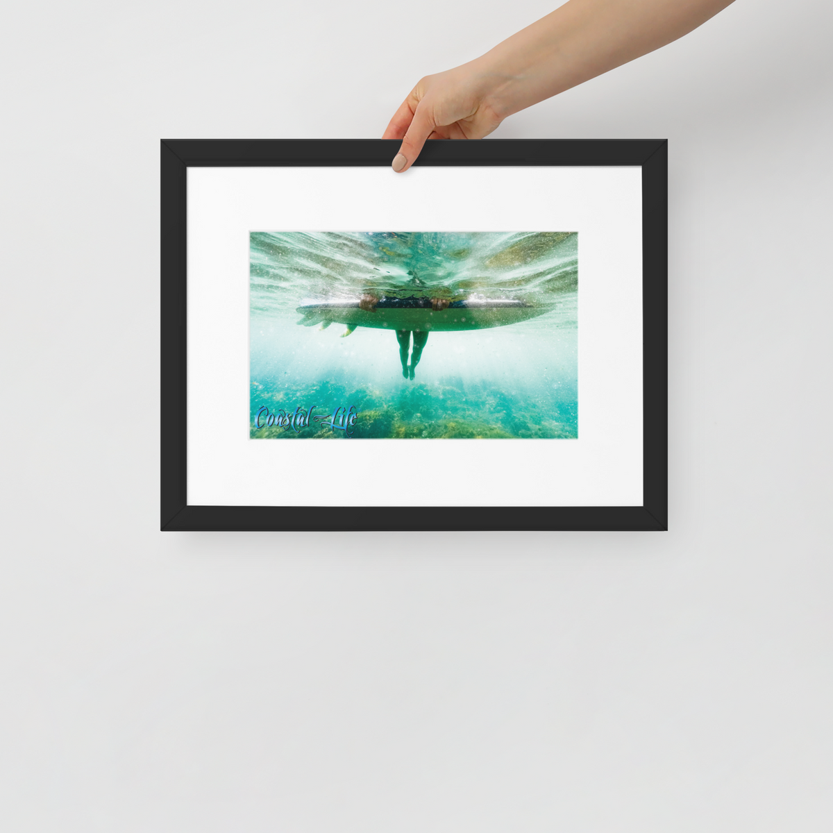 Coastal Life® Surf Matte Paper Framed Poster With Mat Board