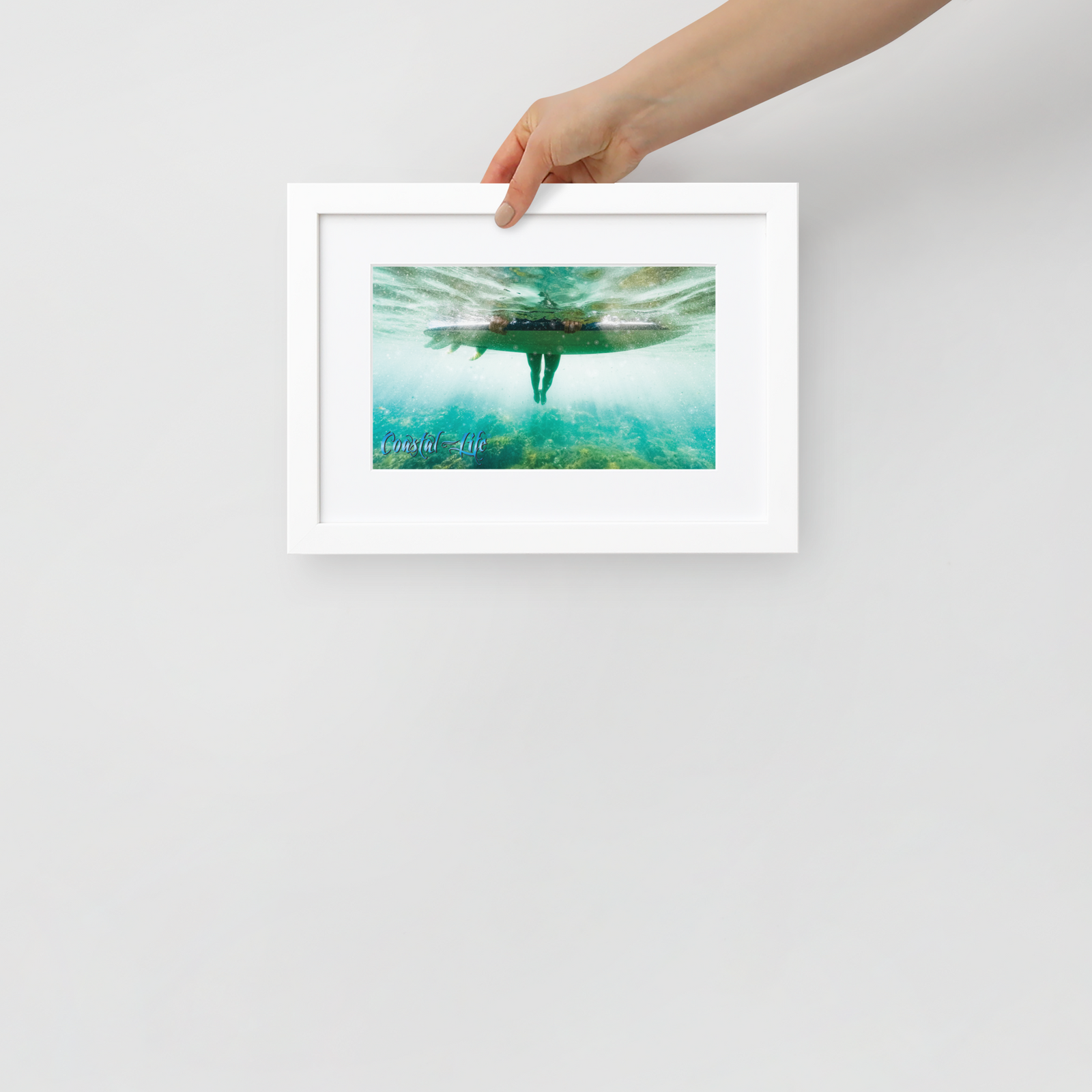 Coastal Life® Surf Matte Paper Framed Poster With Mat Board