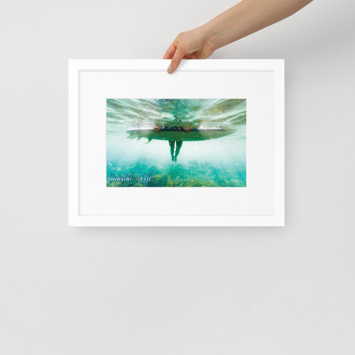 Coastal Life® Surf Matte Paper Framed Poster With Mat Board