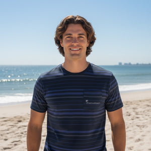 Inlet Stripe Everyday Pocket Tee