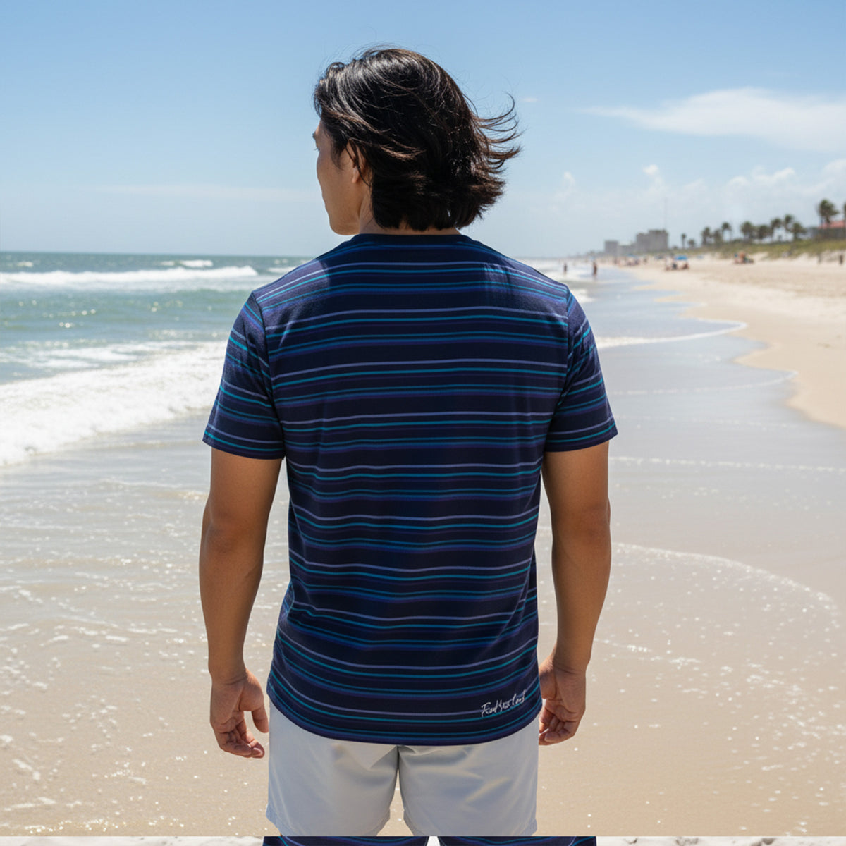 Inlet Stripe Everyday Pocket Tee