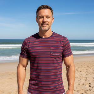 Inlet Stripe Everyday Pocket Tee