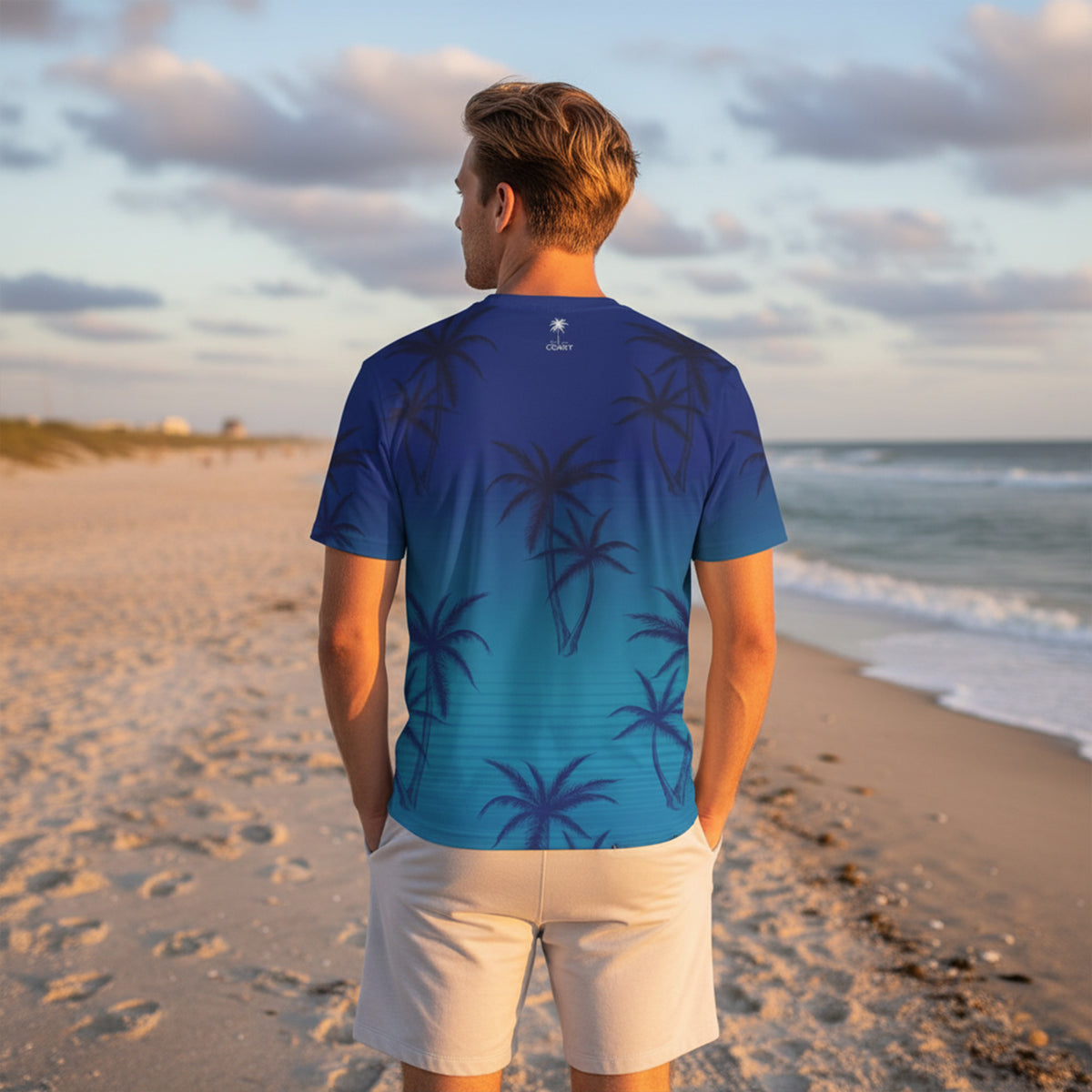 Find Your Coast® Palms Short Sleeve Sport Shirt