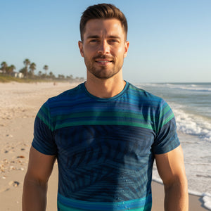 Find Your Coast® Disheveled Striped Sport Shirt