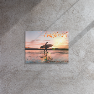 Coastal Life® Sunset Surf on Thin Canvas