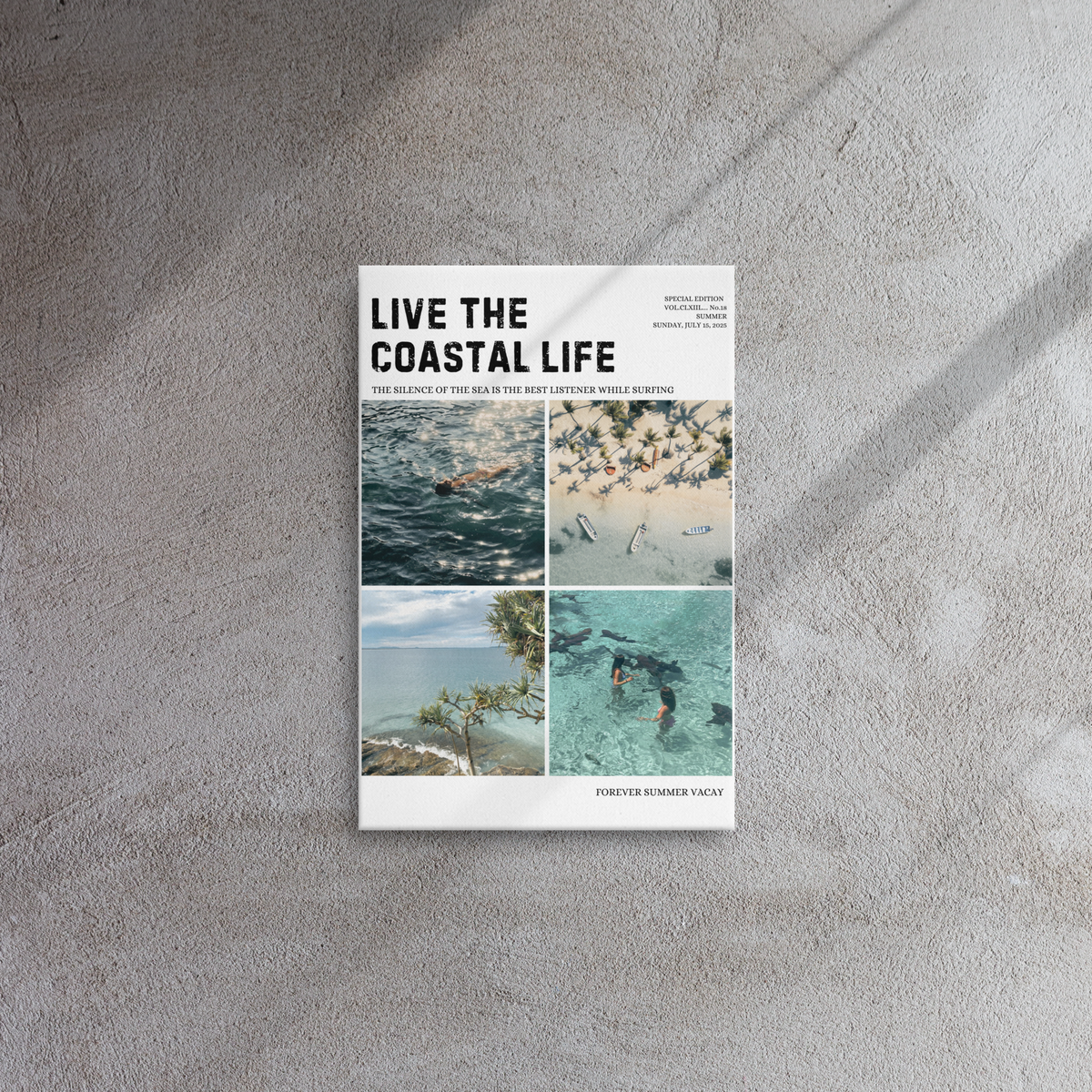 Forever Summer Vacay Thin Canvas, Digital Download Available